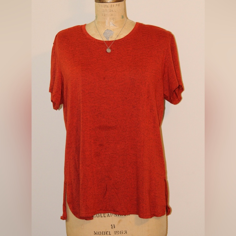 Women’s activeware shirt by bcg size xl with opening in back